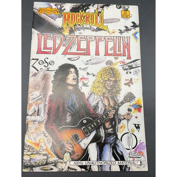Vintage Led Zeppelin Rock N Roll Comic Issue #13 July 1990 Revolutionary Comics - Picture 1 of 6